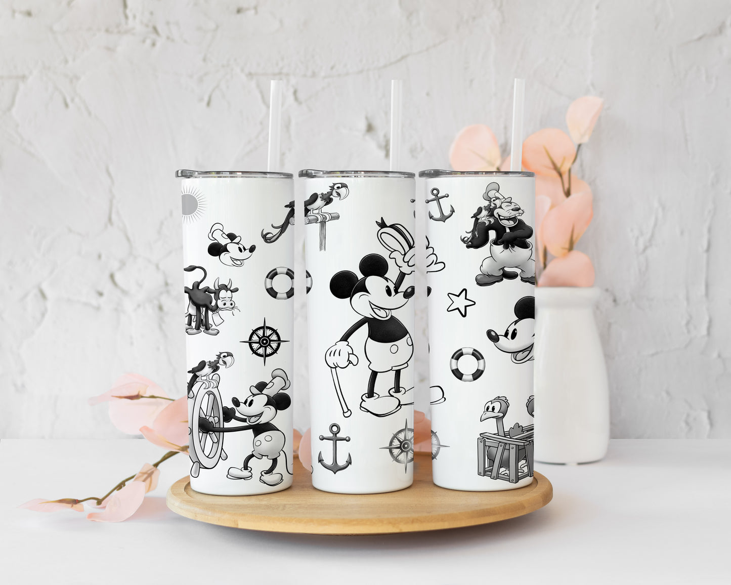 Steamboat Willie Skinny Tumbler image 0