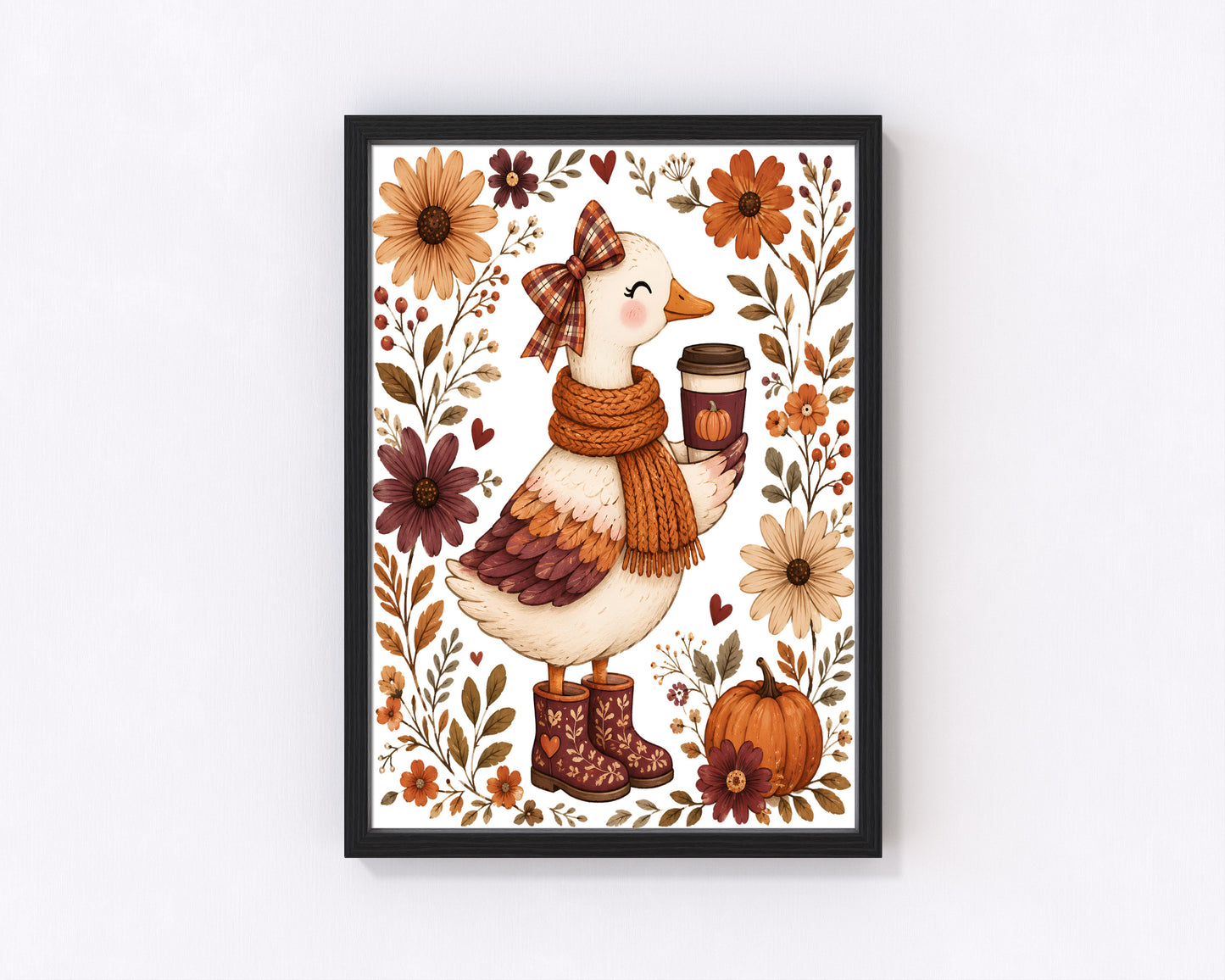 Goose autumnal Wall decor Print