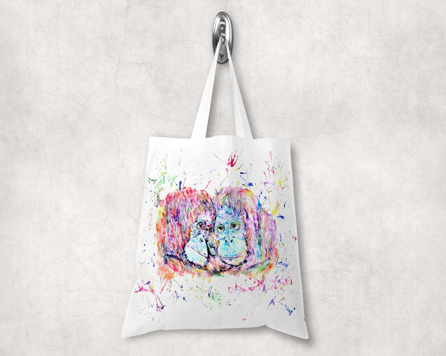 Orangutan Colour Splash Tote Bag image 0