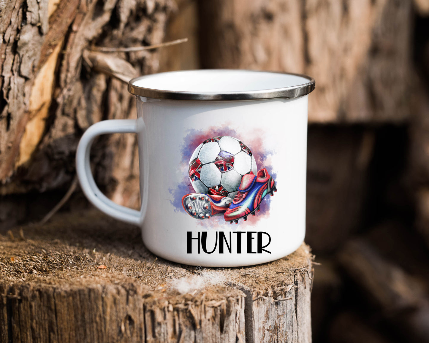 England Football Personalised Enamel Mug image 0
