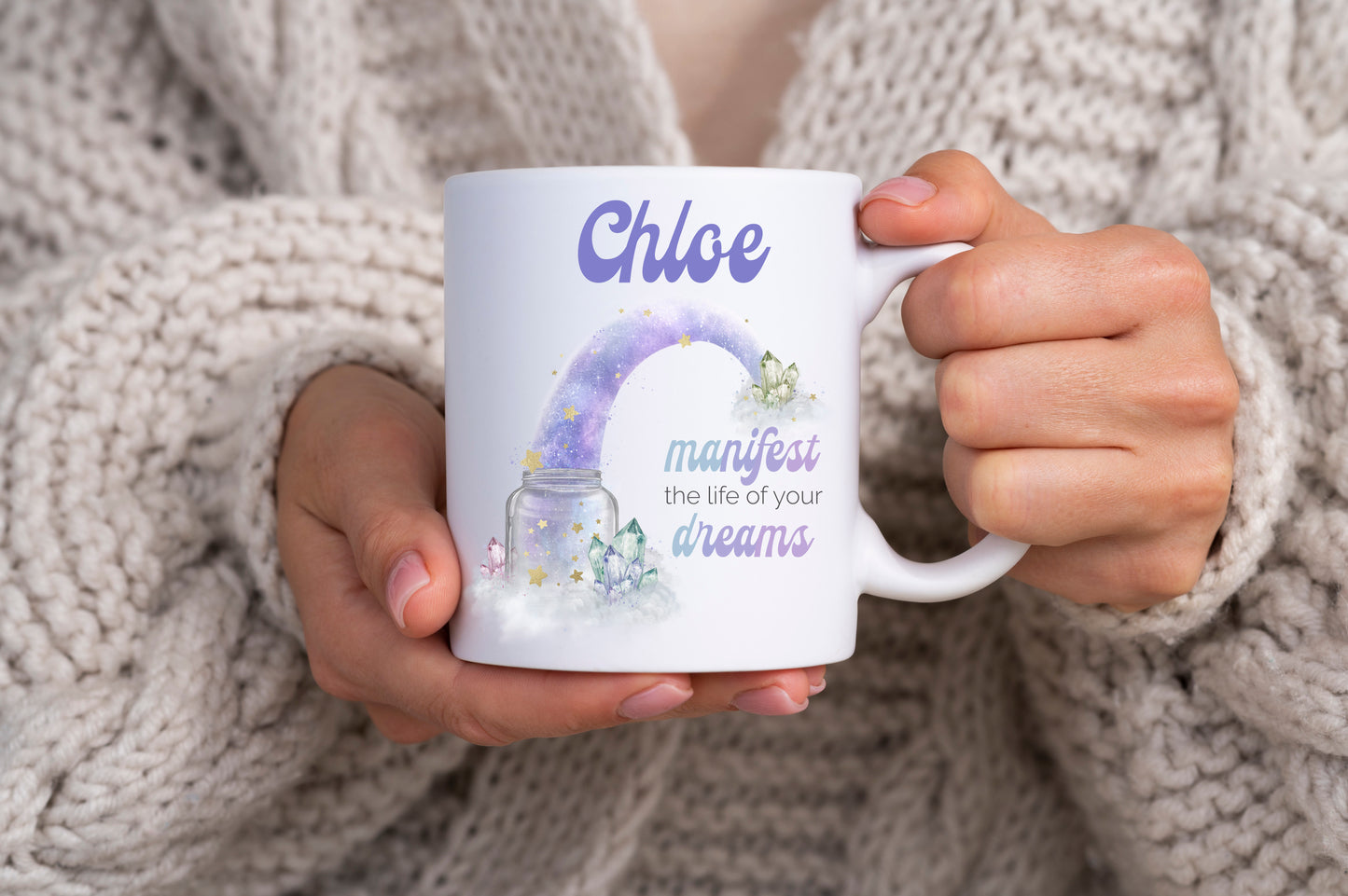 Personalised Manifest the life of your dreams mug image 0