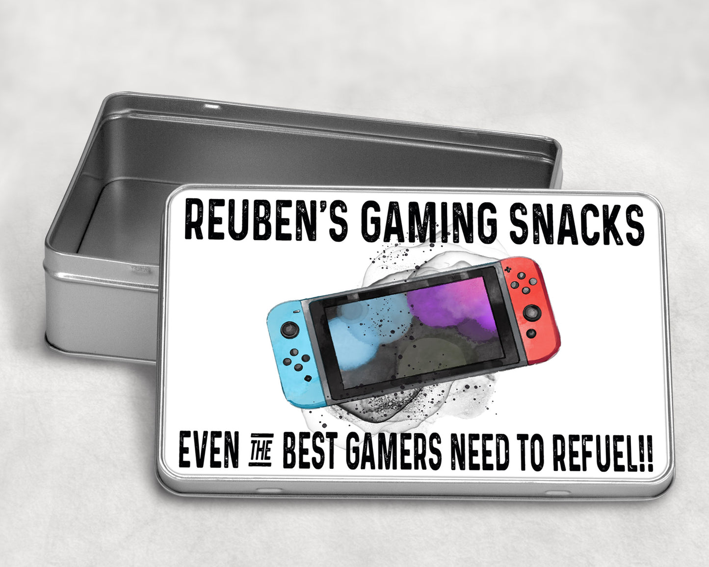 Gamer Controller Snacks tin personalised image 0