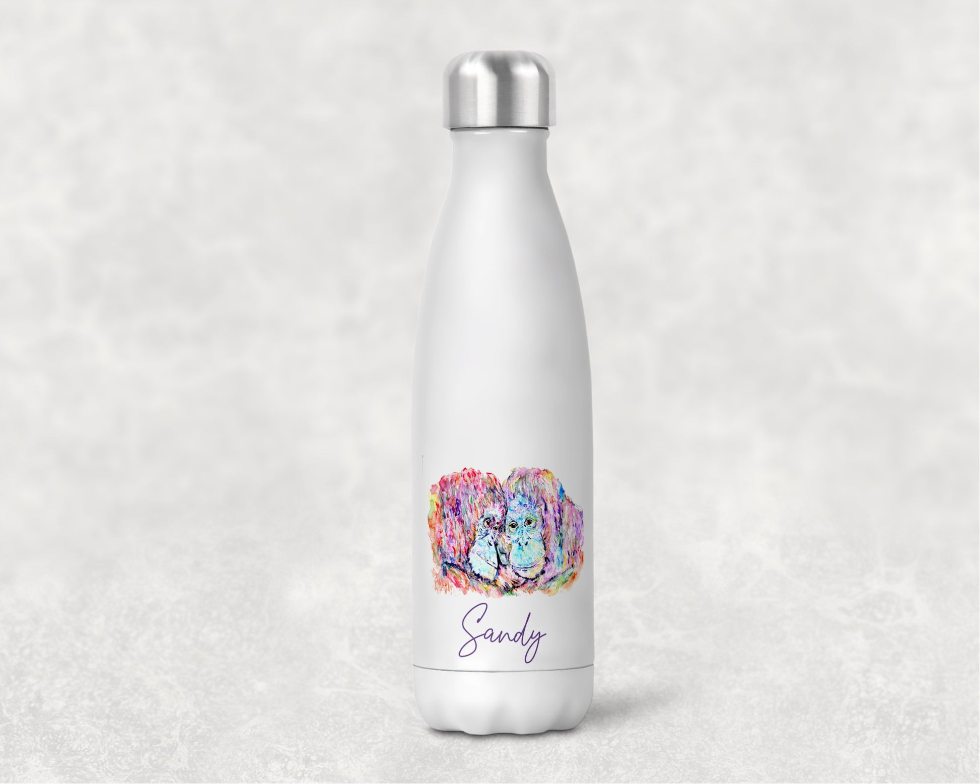 Orangutan bottle personalised image 0