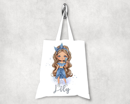 Fashion Girl Personalised Standard Tote Bag image 0