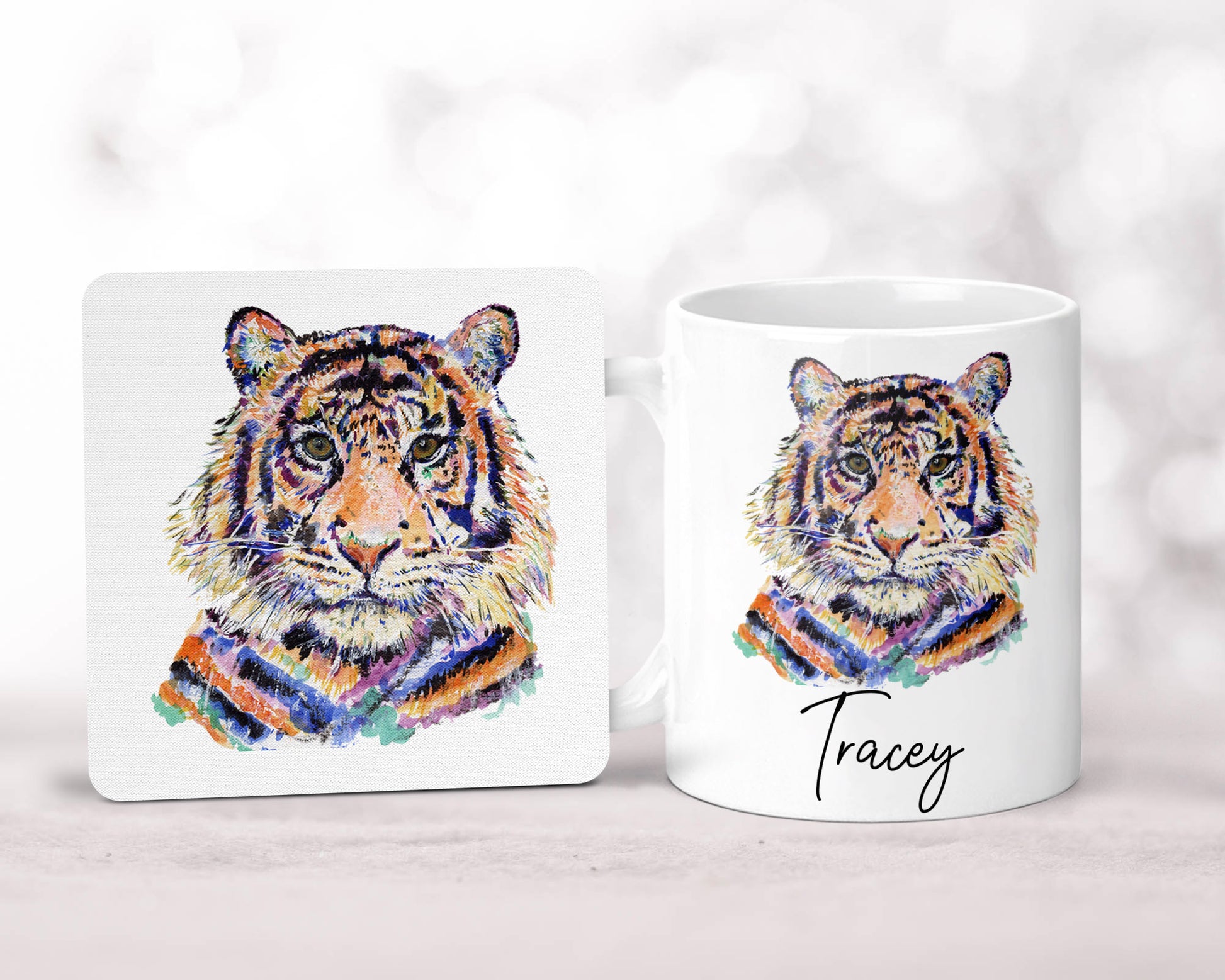 Personalised Tiger Mug image 0