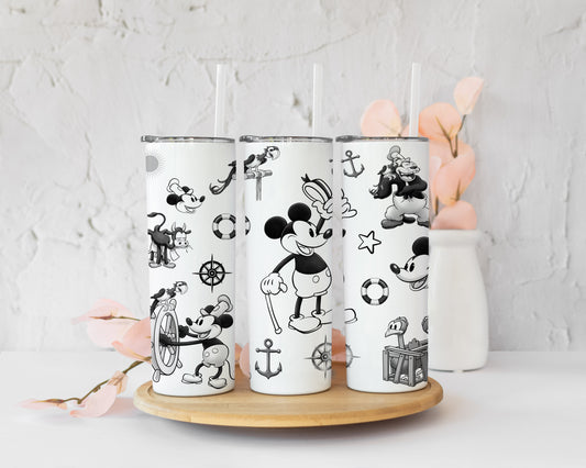 Steamboat Willie Skinny Tumbler image 0