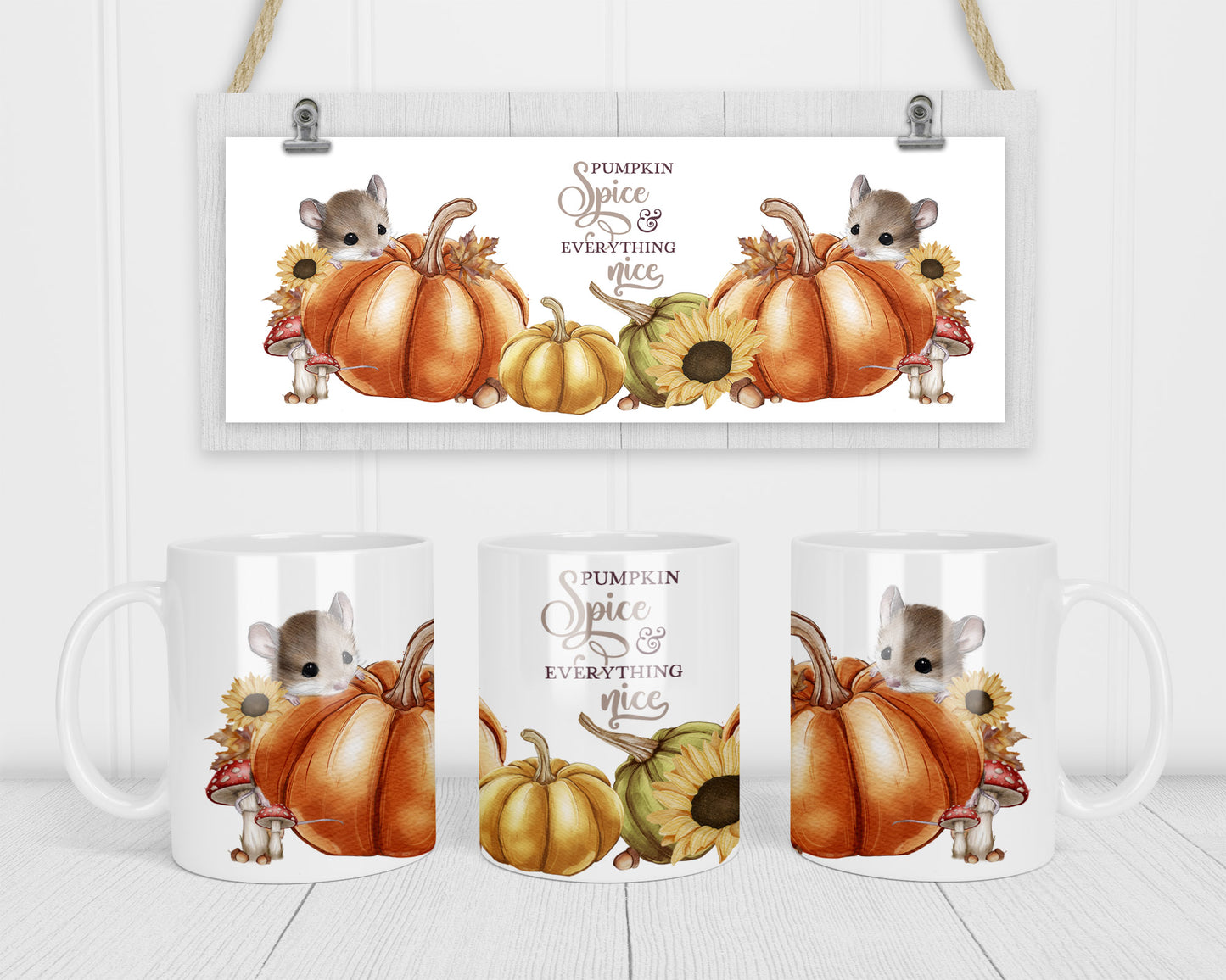 Pumpkin spice and everything nice mug image 0