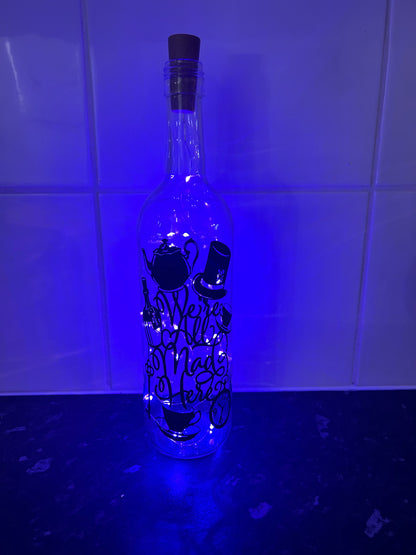 We're all mad here LED bottle image 2