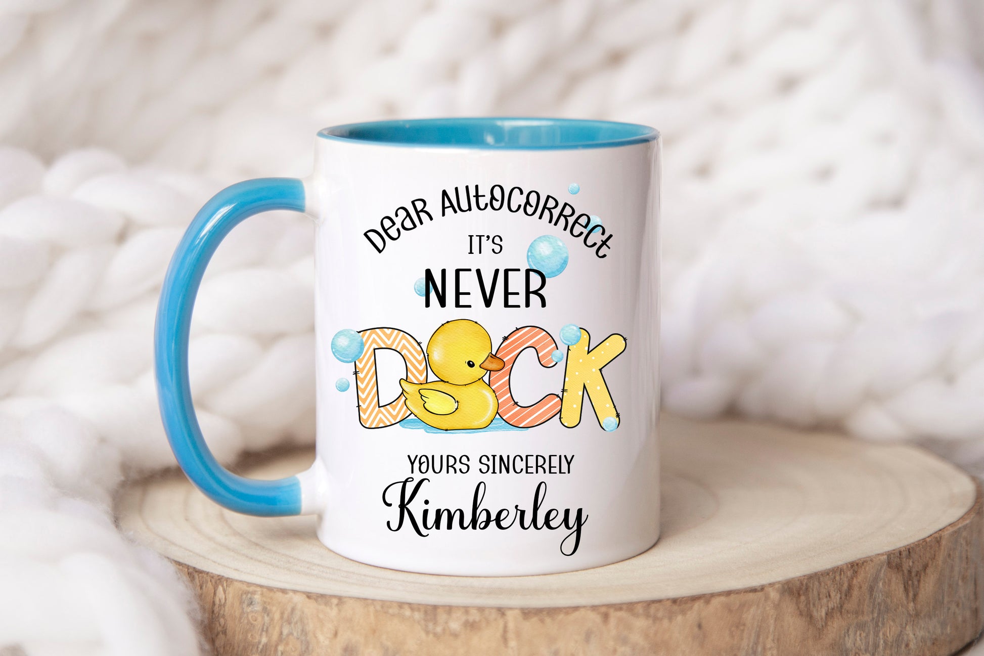 Autocorrect personalised novelty mug image 0