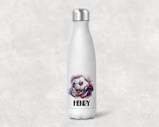 England Football and boot personalised water bottle image 0