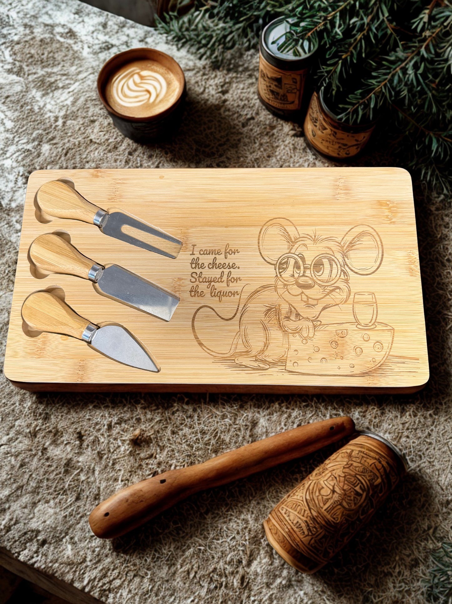 I came for the cheese novelty Cheese board