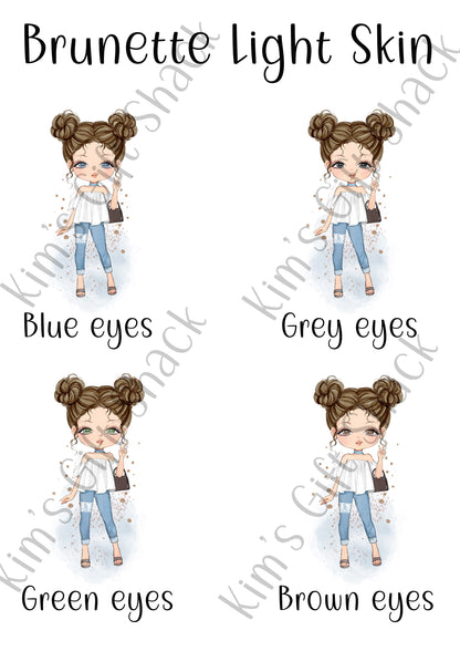 Personalised build your own character notebook image 7