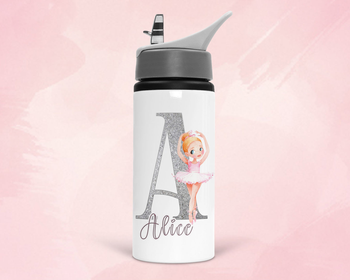 Personalised Ballerina Water Bottle image 0