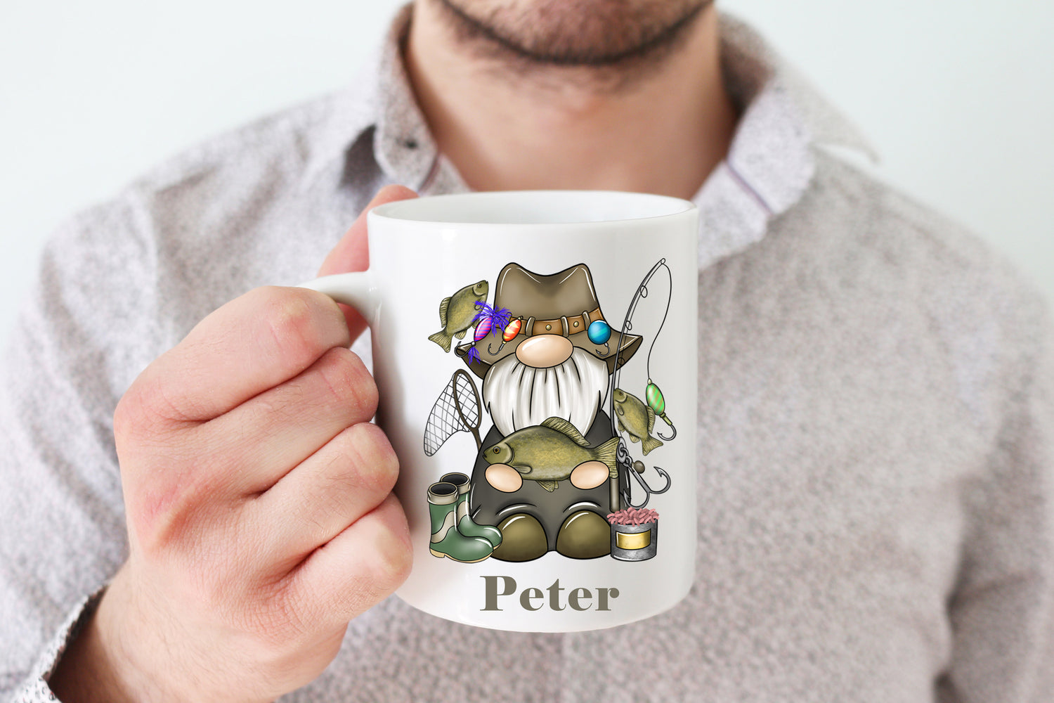 Fisherman Gonk Personalised Mug image 0
