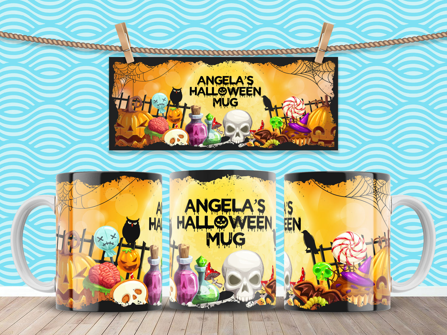 Personalised Halloween Mug image 0