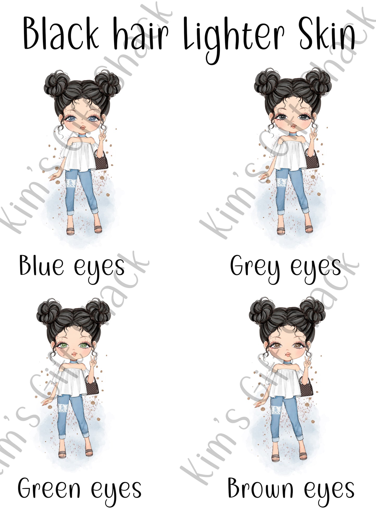 Personalised build your own character notebook image 3