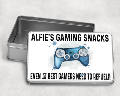 Personalised Gamer Snacks Tin image 0