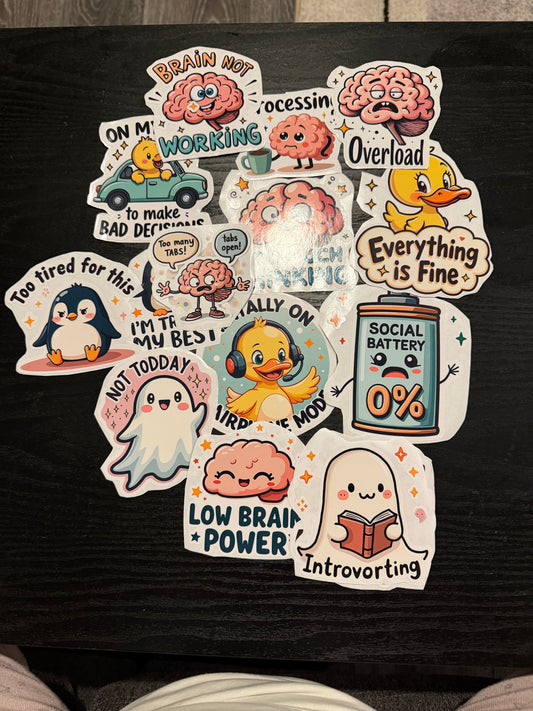 40 x sarcastic funny sticker bundle