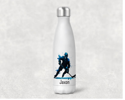 Ice Hockey Personalised Bowling Insulated Water Bottle image 2