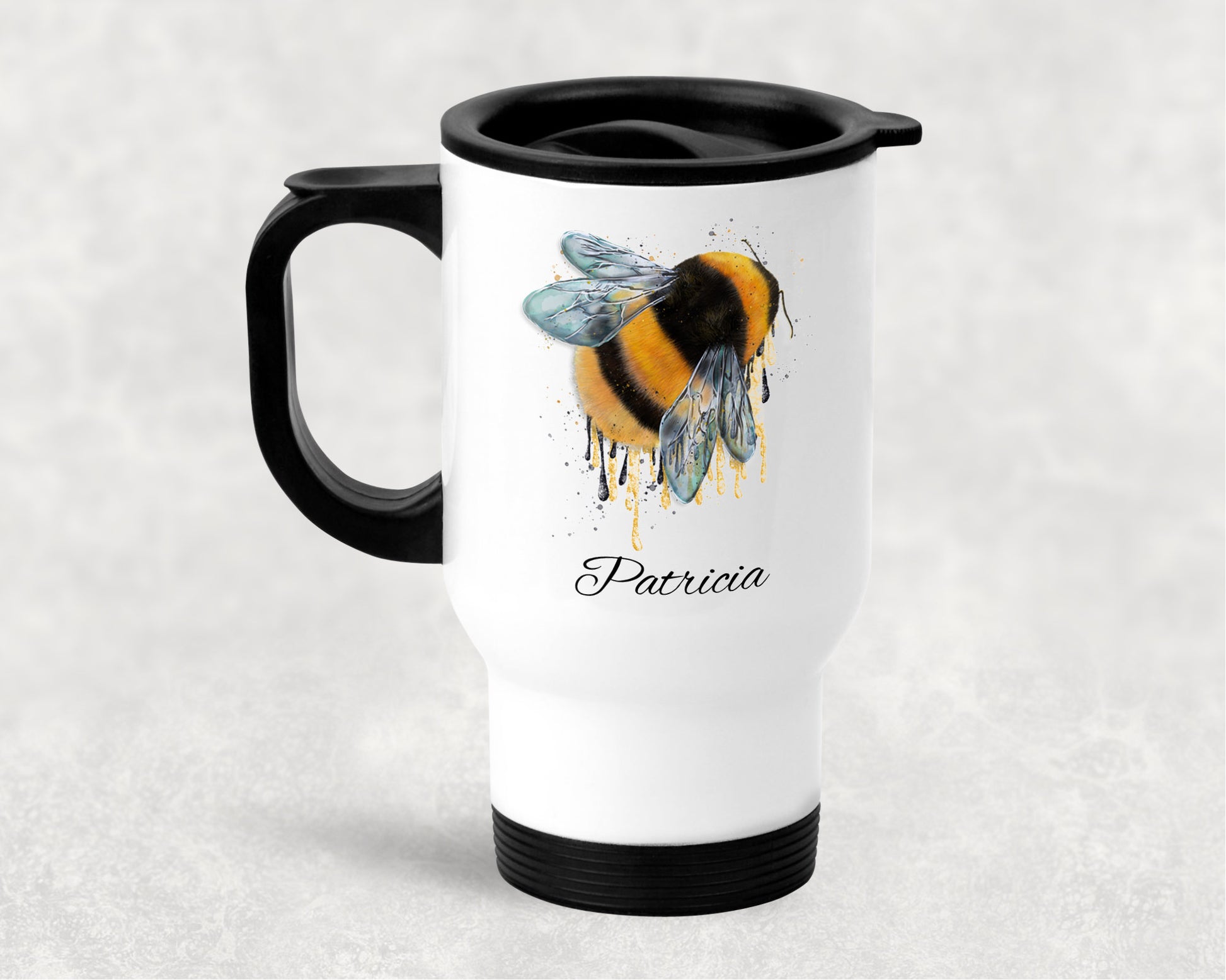 Bumble Bee Personalised Travel Mug image 0