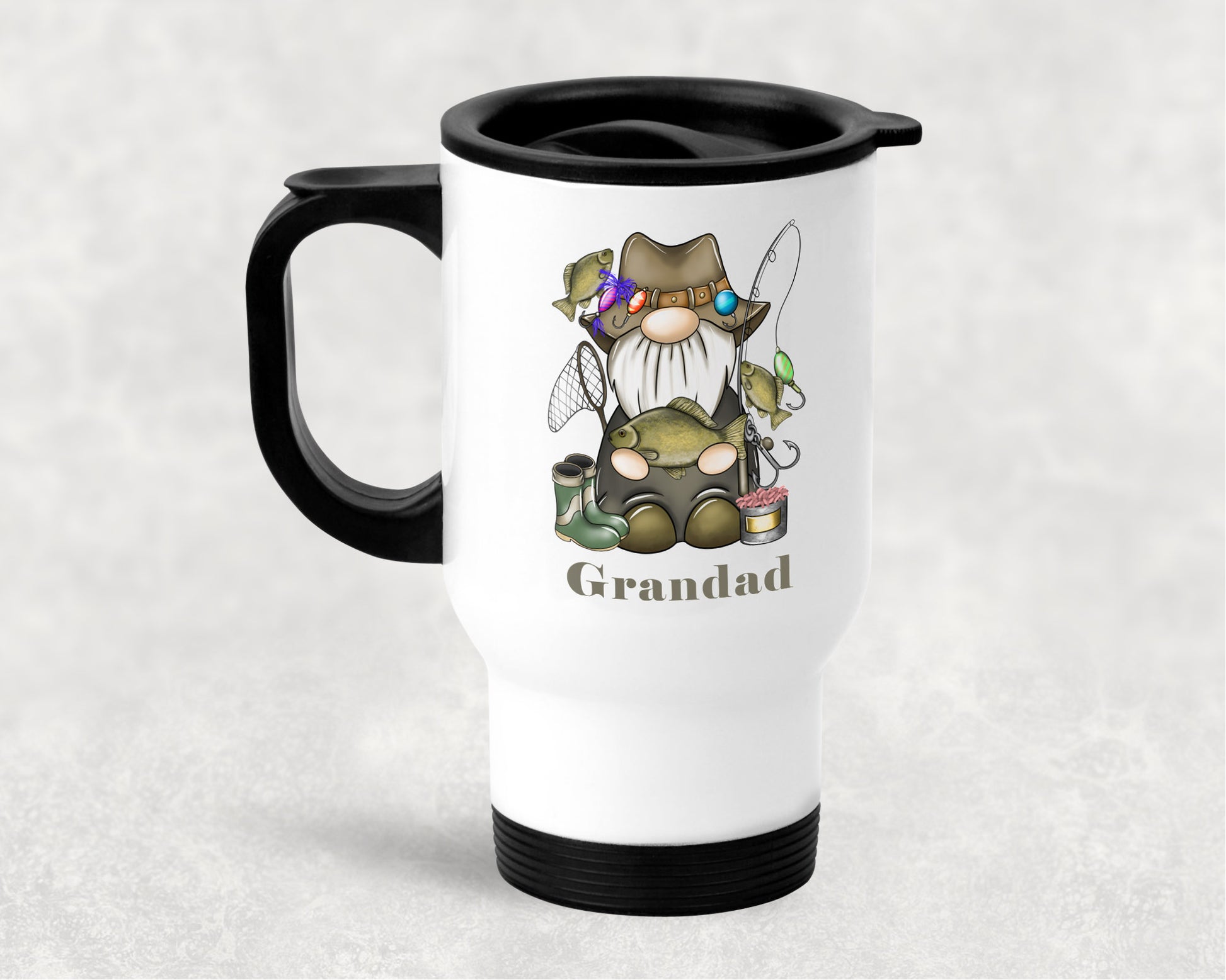 Fisherman Gonk Personalised Travel Mug image 0