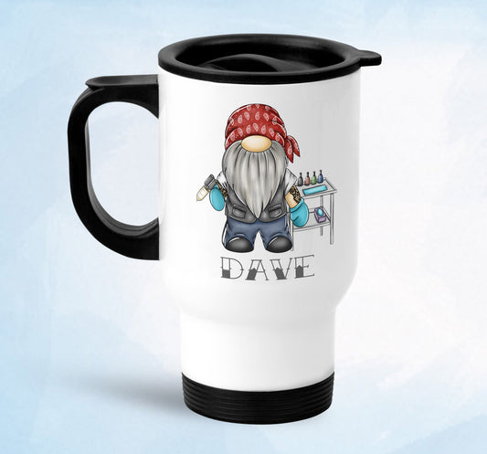 Male tattooist Gonk Personalised Travel Mug image 0
