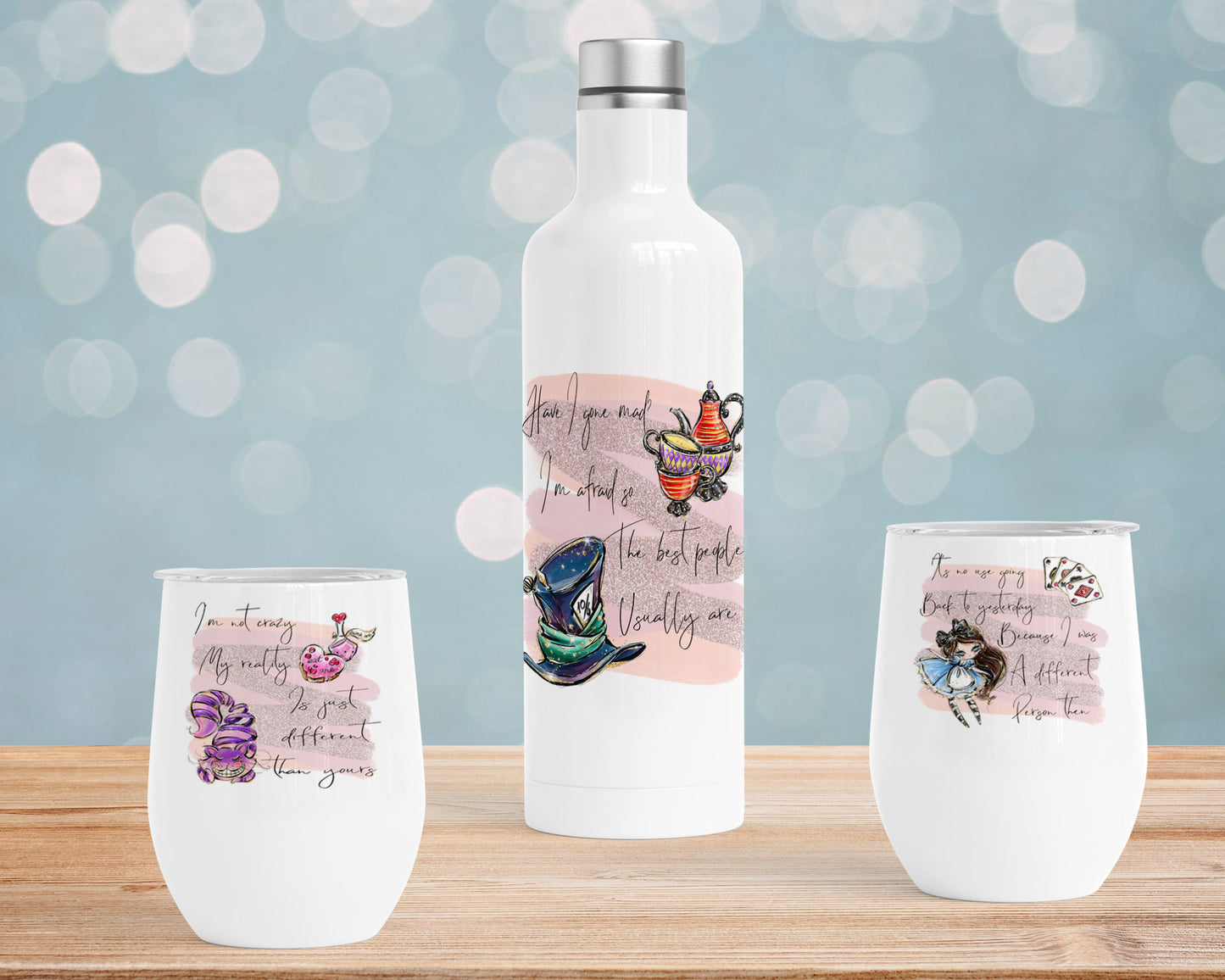 Alice in Wonderland Tumbler Gift Set image 0