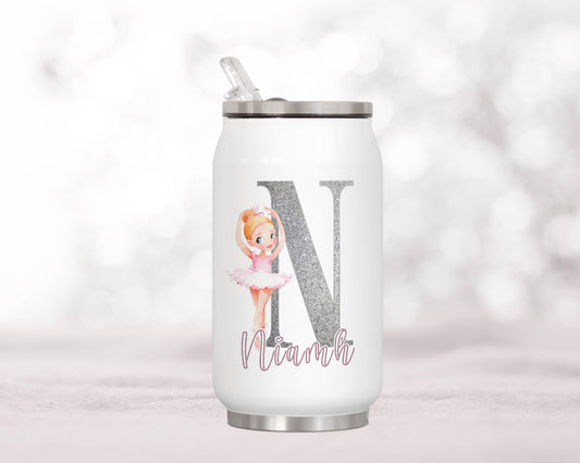 Personalised Ballerina Drinking Can image 0