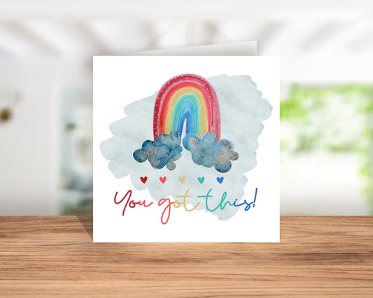 You Got This positivity greetings card image 0