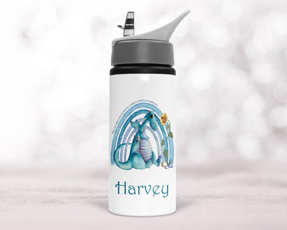 Rainbow Dragon Personalised Water Bottle image 2
