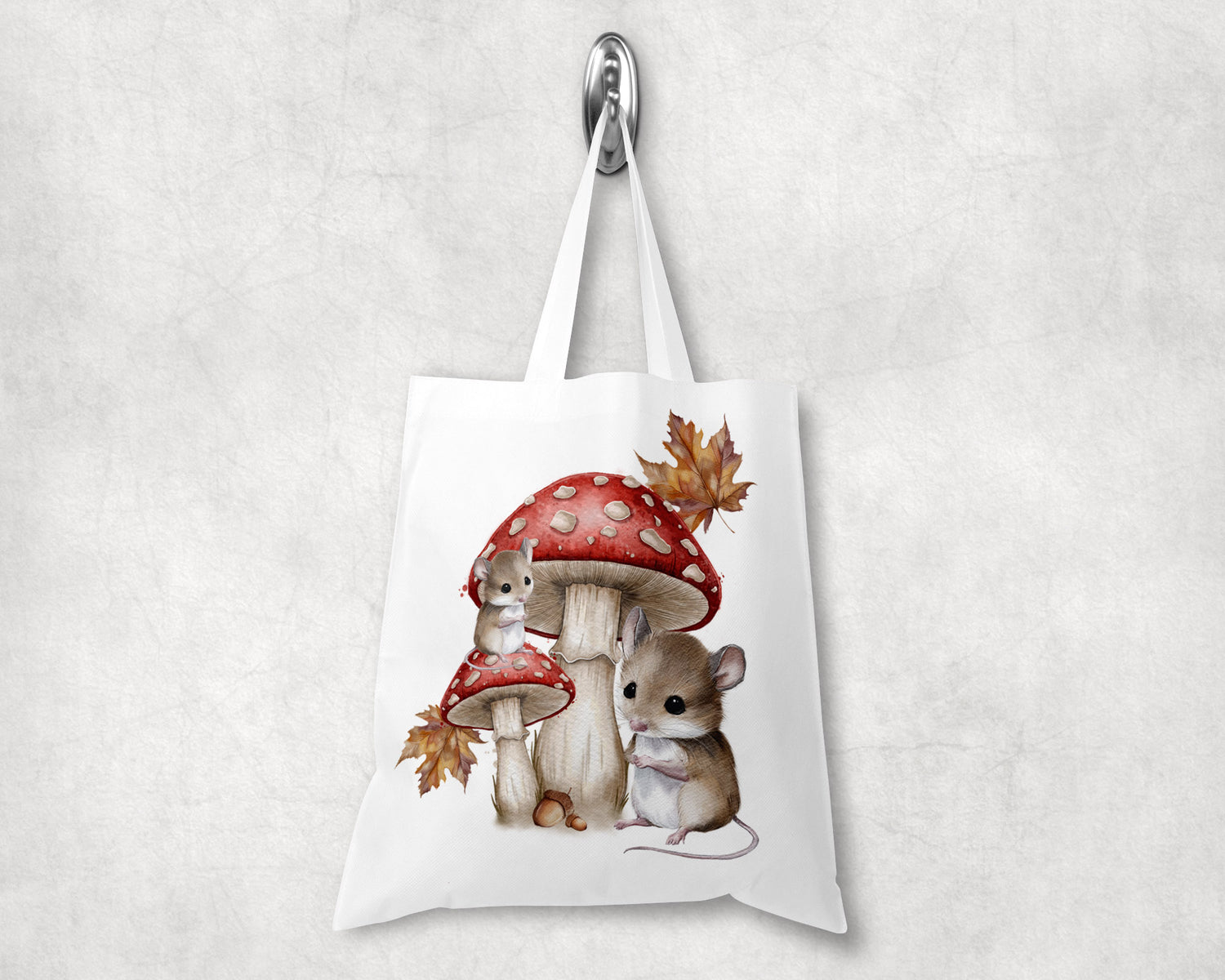Woodland Mice and Mushrooms Tote bag image 0