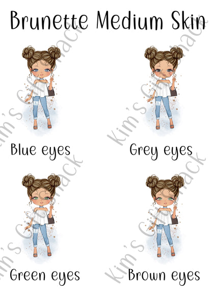 Personalised build your own character notebook image 8