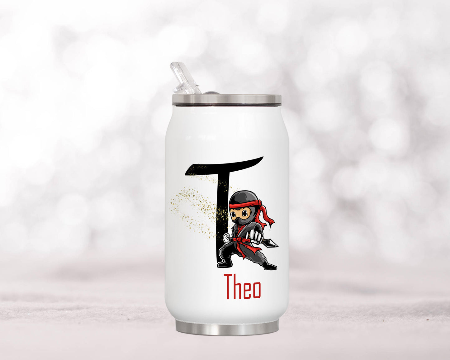 Ninja Drinking can personalised image 0