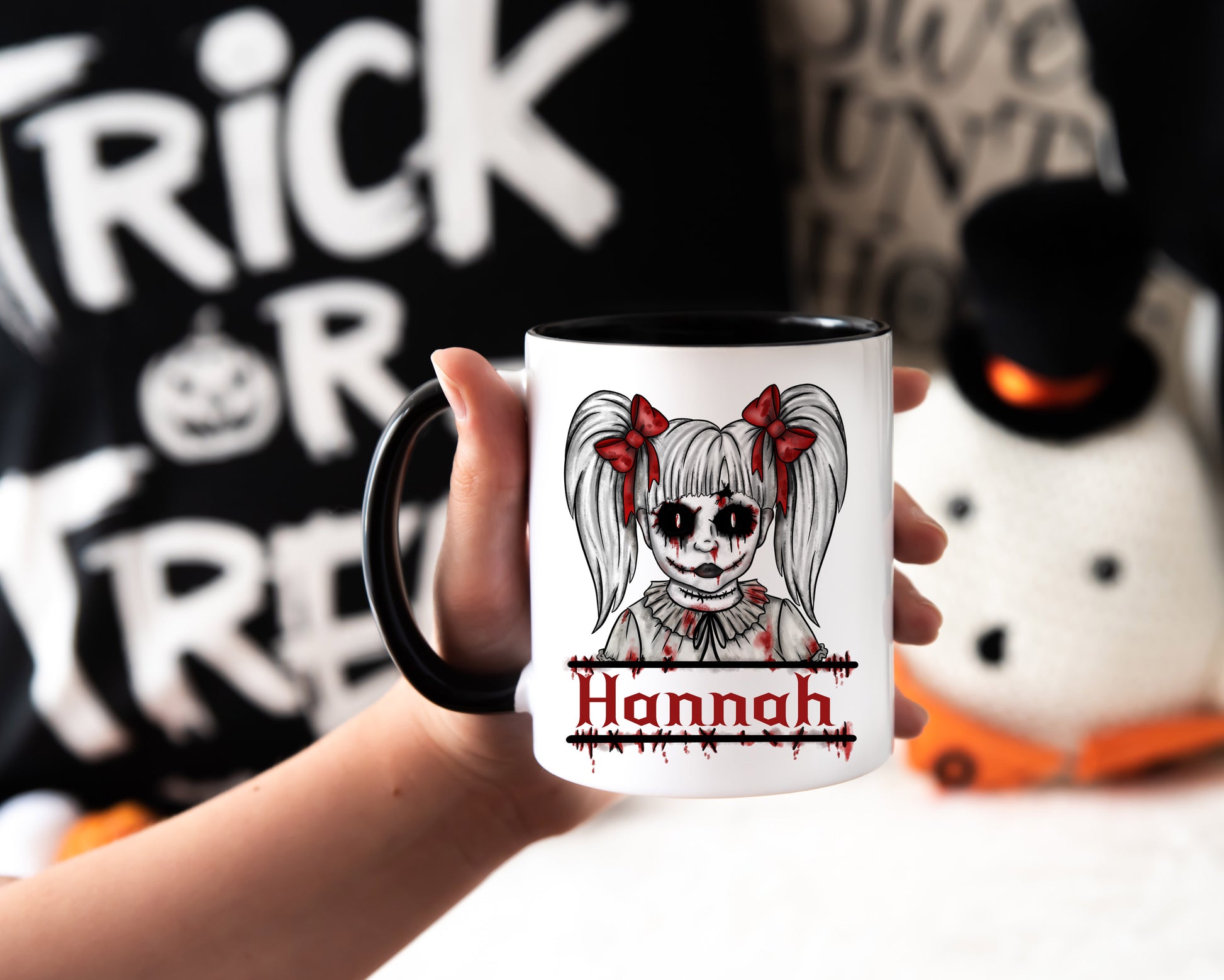 Horror Doll Personalised Mug image 0