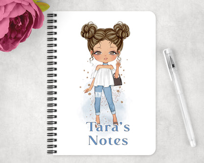 Personalised build your own character notebook image 0