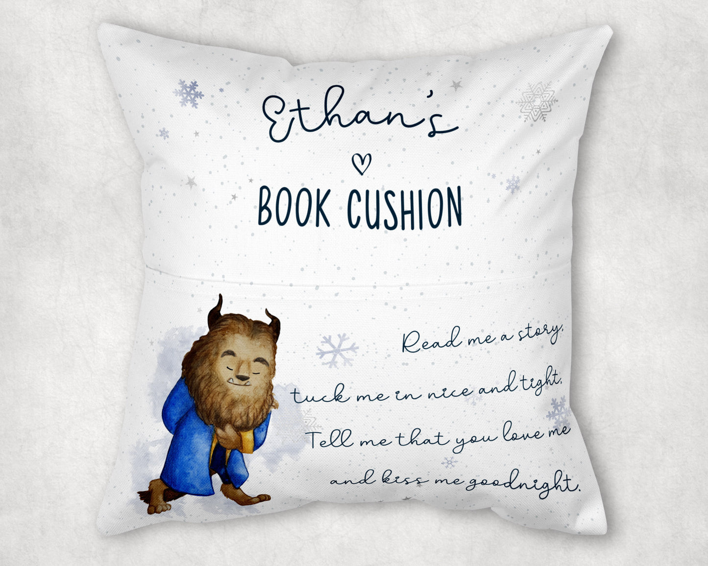Beast Personalised Book cushion image 0