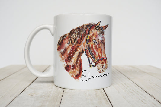 Natural horse personalised mug image 0