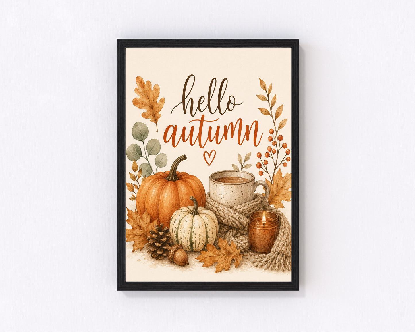 Hello Autumn Home Decor Print