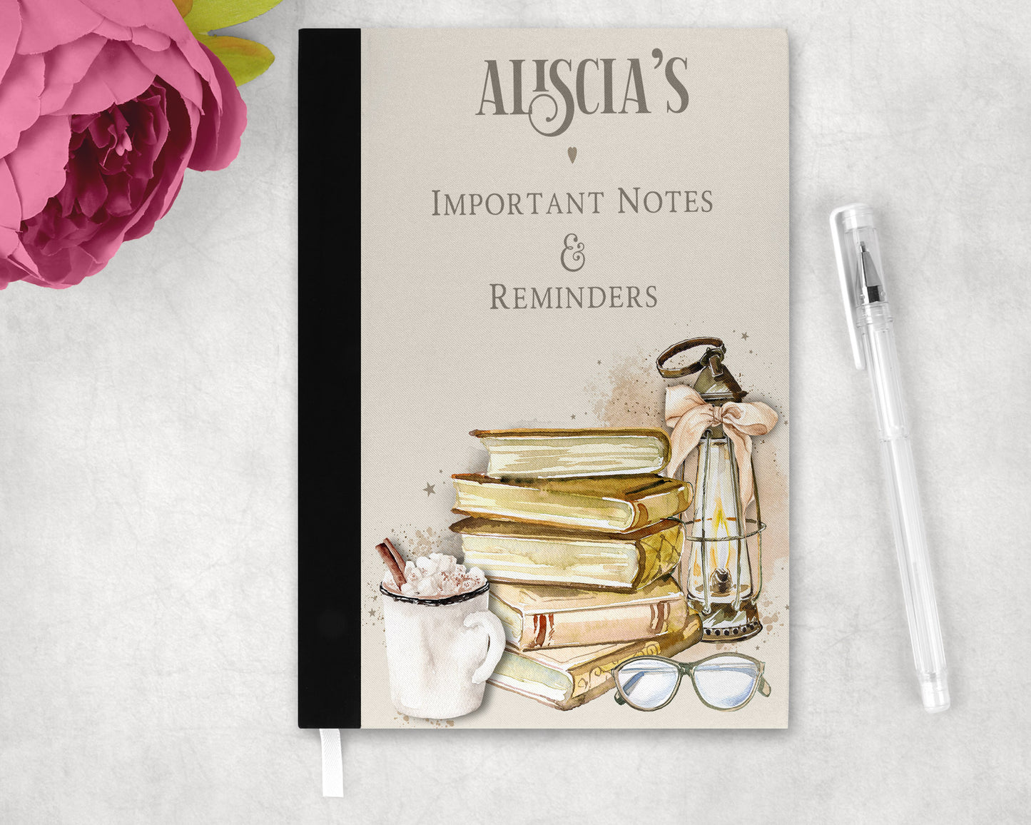 Important notes and reminders Coffee personalised Notebook