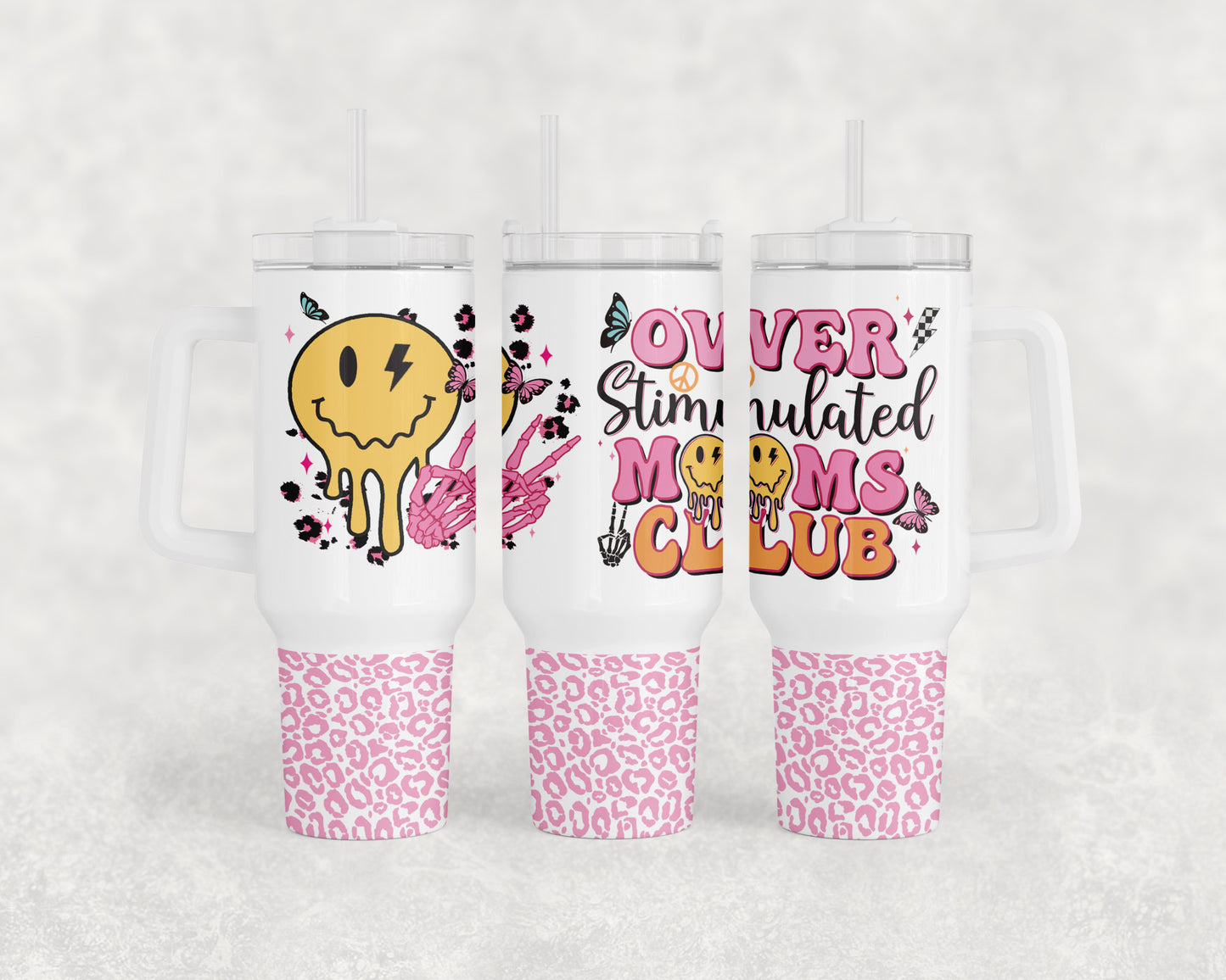 Over stimulated moms club 40oz tumbler