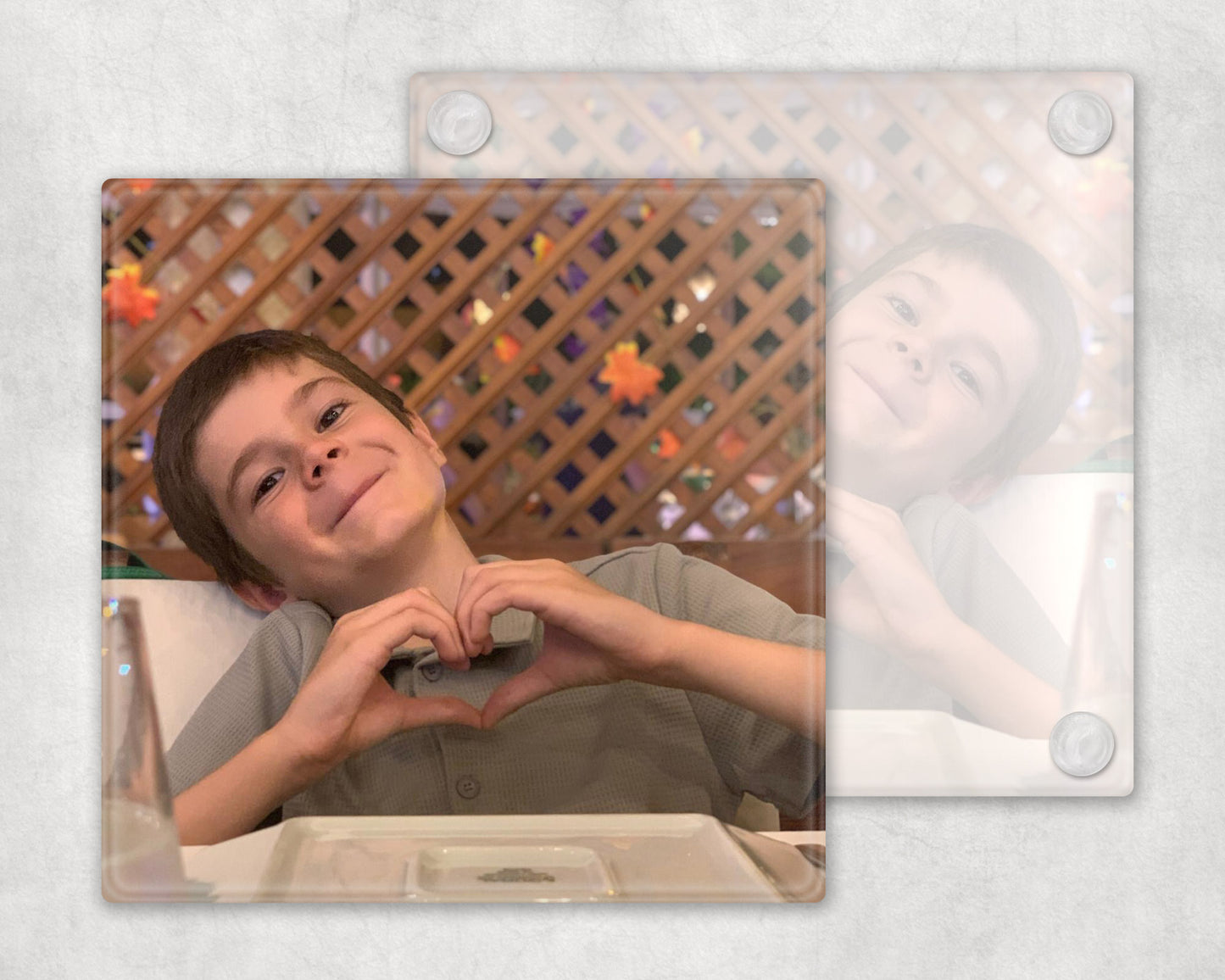 Photo Glass Coaster personalised own photo