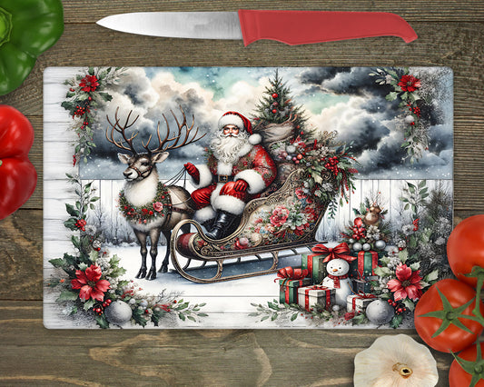 Santa Vintage Rustic Look Chopping board worktop saver