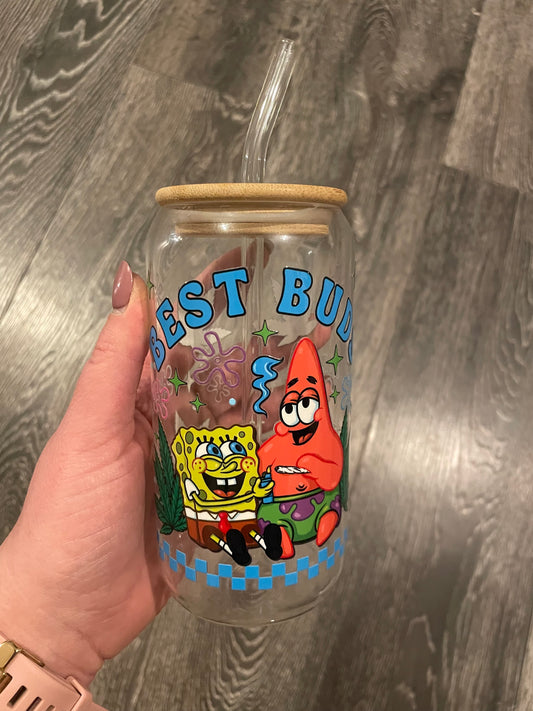 best buds 16oz Libbey glass tumbler